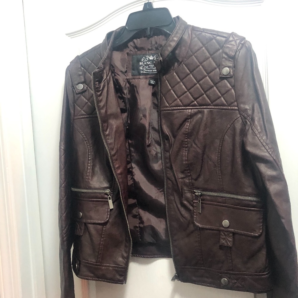 Faux leather jacket